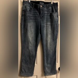 Democracy Dark Wash distressed Women's Absolution Jeans 18W